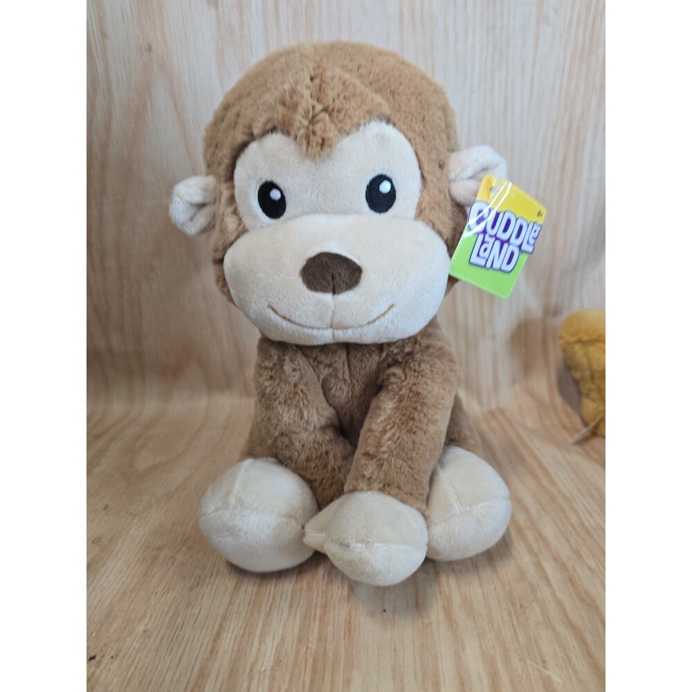 Cuddle Land Plush Monkey Toy 11" with tag NEW BROWN